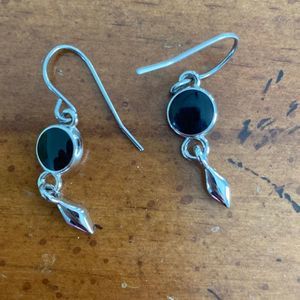 Lia Sophia Black and Silver Earrings